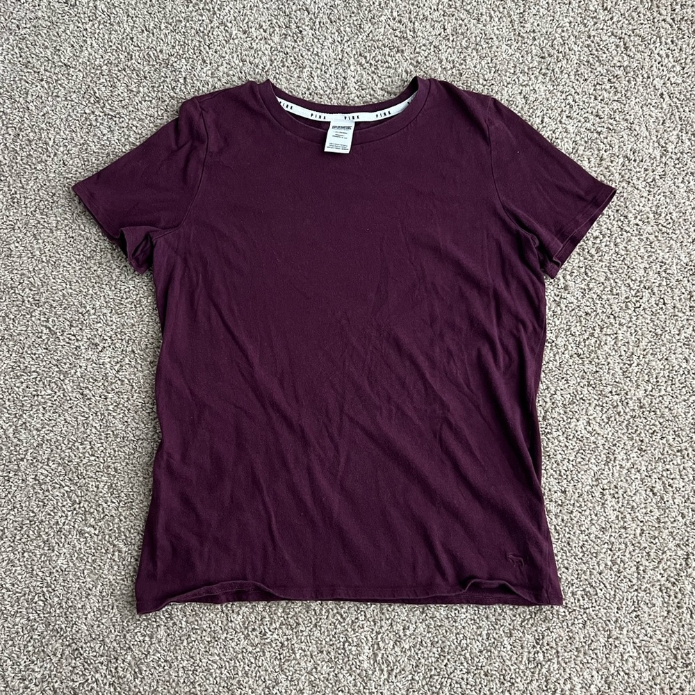 Victoria’s Secret PINK Maroon T-shirt